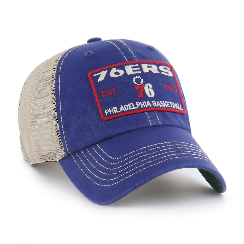 '47 Tan Philadelphia 76ers Wabash Patch Clean Up Adjustable Hat