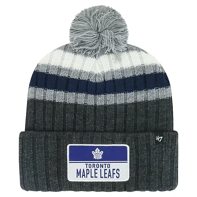 '47 Toronto Maple Leafs Stack Patch Cuffed Knit Hat with Pom