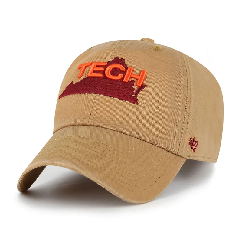 '47 Virginia Tech Hokies Vault Clean Up Adjustable Hat