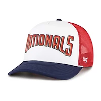 '47 Washington Nationals Foam Front Script Trucker Snapback Hat