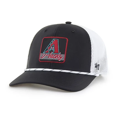 '47 White Arizona Diamondbacks Scratch Adjustable Trucker Hat