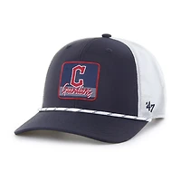 '47 White Cleveland Guardians Scratch Adjustable Trucker Hat