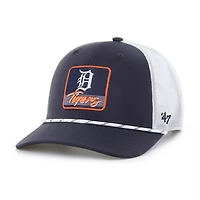 '47 White Detroit Tigers Scratch Adjustable Trucker Hat