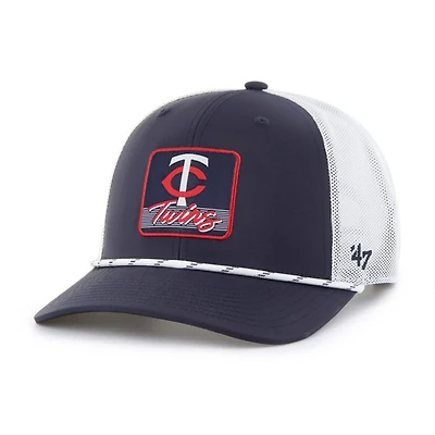 '47 White Minnesota Twins Scratch Adjustable Trucker Hat