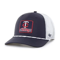 '47 White Minnesota Twins Scratch Adjustable Trucker Hat