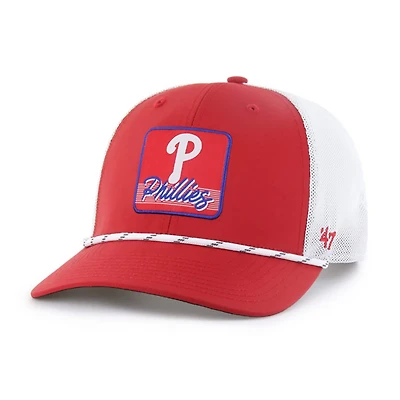 '47 White Philadelphia Phillies Scratch Adjustable Trucker Hat