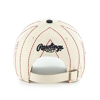 '47 x Rawlings Navy Atlanta Braves Pinstripe Clean Up Adjustable Hat