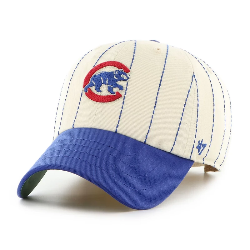 '47 x Rawlings Royal Chicago Cubs Pinstripe Clean Up Adjustable Hat