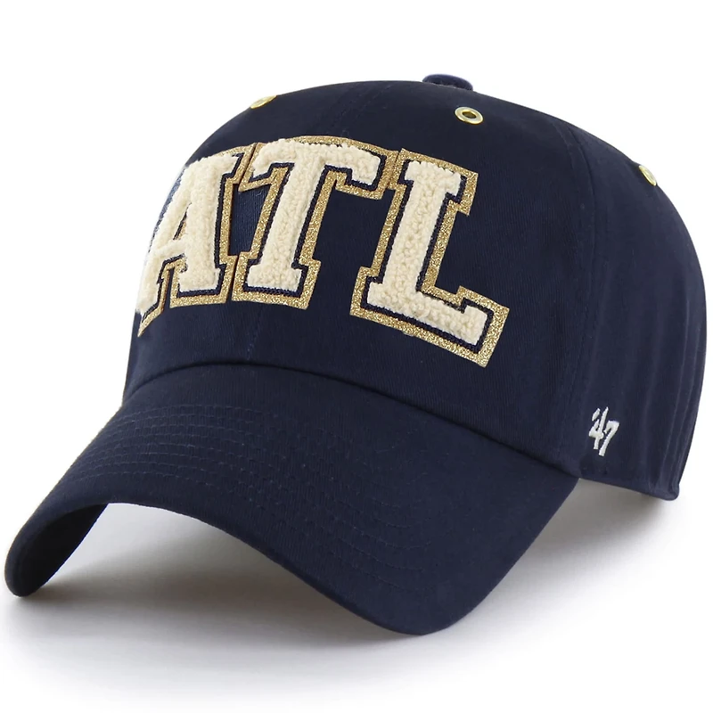 '47 x Stoney Clover Lane Atlanta Braves Acro Charm Clean Up Adjustable Hat