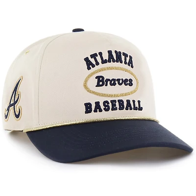 '47 x Stoney Clover Lane Navy Atlanta Braves Glitter Rope Hitch Adjustable Hat