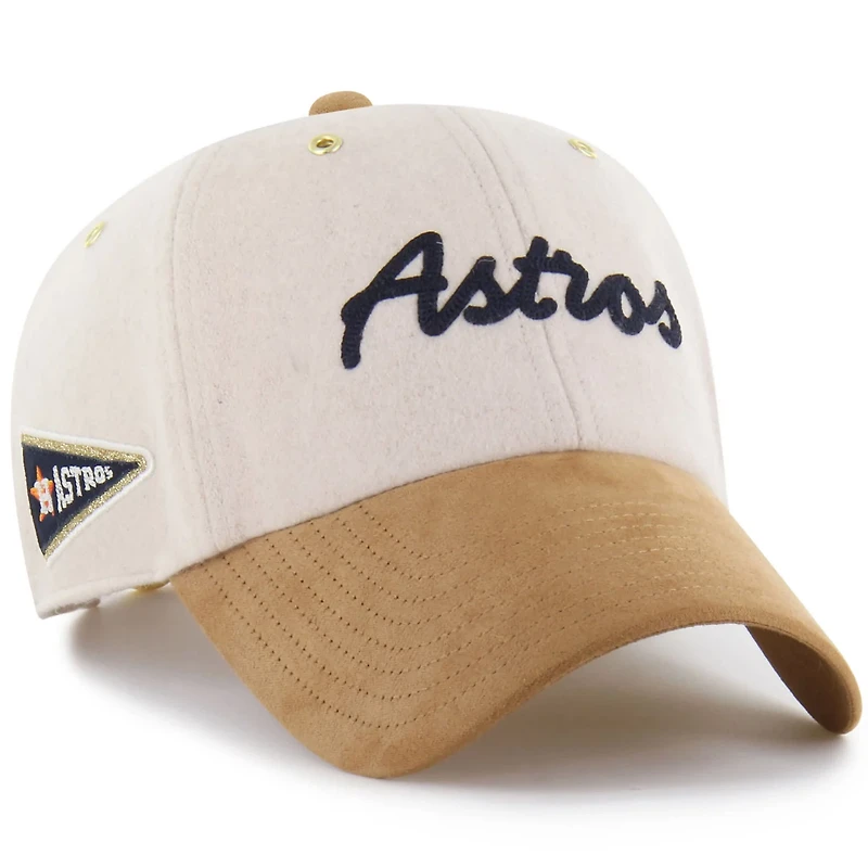 '47 x Stoney Clover Lane Tan Houston Astros Script Charm Clean Up Adjustable Hat