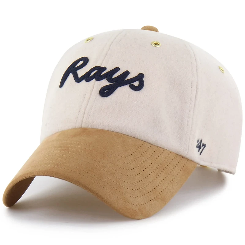 '47 x Stoney Clover Lane Tan Tampa Bay Rays Script Charm Clean Up Adjustable Hat
