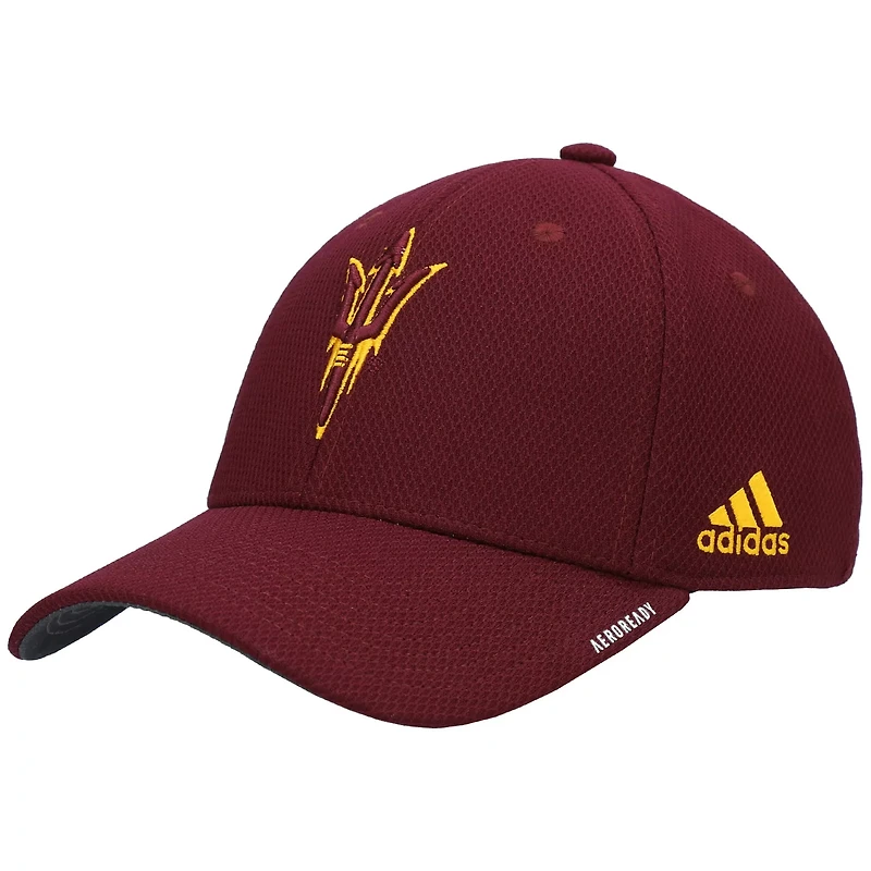 adidas Arizona State Sun Devils 2021 Sideline Coaches AEROREADY Flex Hat