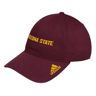 adidas Arizona State Sun Devils Locker Room Wordmark Slouch Adjustable Hat