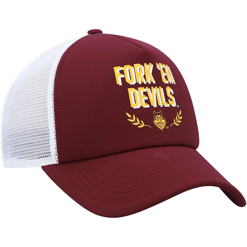 adidas Arizona State Sun Devils Phrase Foam Front Trucker Adjustable Hat