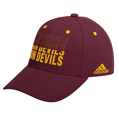adidas Arizona State Sun Devils Seasonal Half Font Adjustable Hat
