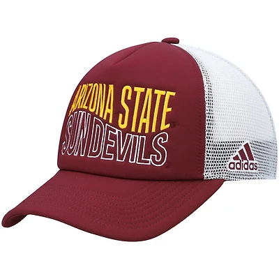 adidas Arizona State Sun Devils Wave Foam Trucker Snapback Hat