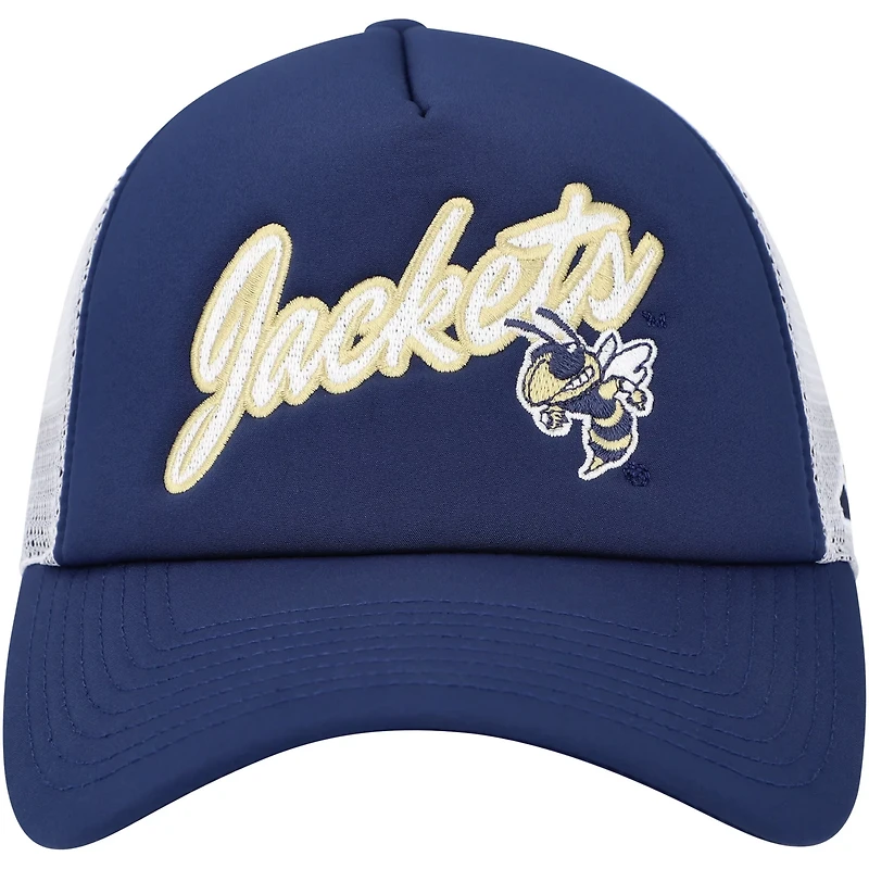 adidas Georgia Tech Yellow Jackets Script Trucker Snapback Hat