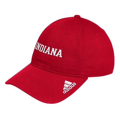 adidas Indiana Hoosiers Locker Room Wordmark Slouch Adjustable Hat
