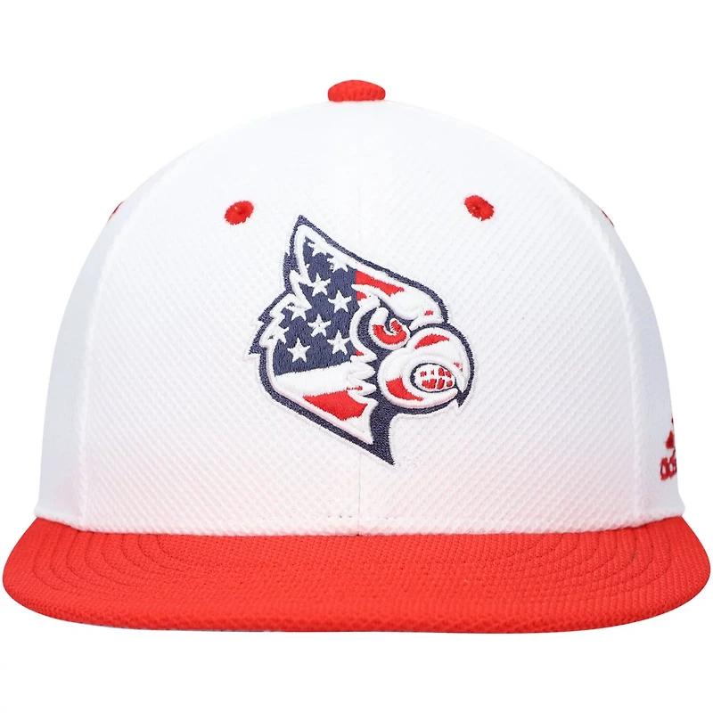 adidas Louisville Cardinals On-Field Baseball Fitted Hat