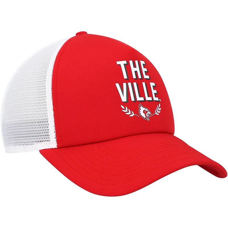 adidas Louisville Cardinals Phrase Foam Front Trucker Adjustable Hat