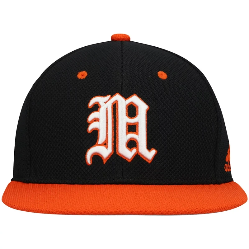 adidas Miami Hurricanes On-Field Baseball Fitted Hat