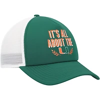 adidas Miami Hurricanes Phrase Foam Front Trucker Adjustable Hat