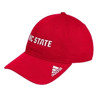adidas NC State Wolfpack Locker Room Wordmark Slouch Adjustable Hat