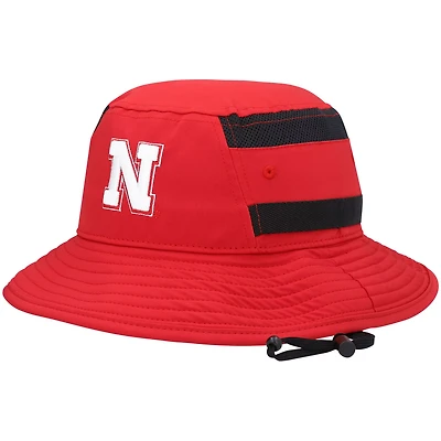 adidas Nebraska Huskers 2021 Sideline AEROREADY Bucket Hat