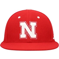 adidas Nebraska Huskers On-Field Baseball Fitted Hat