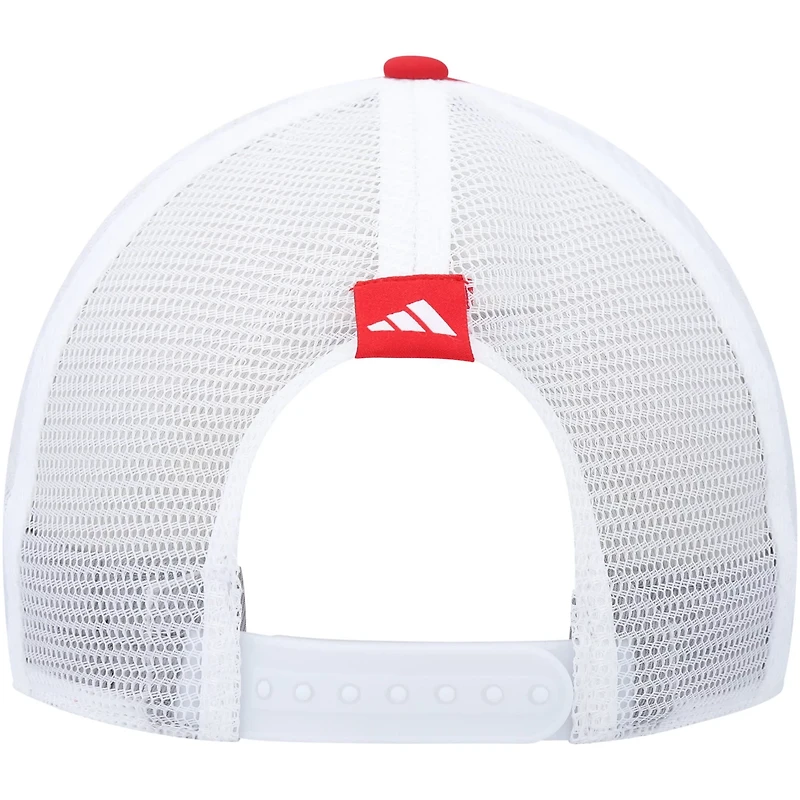 adidas Nebraska Huskers Phrase Foam Front Trucker Adjustable Hat