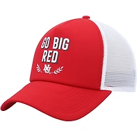 adidas Nebraska Huskers Phrase Foam Front Trucker Adjustable Hat