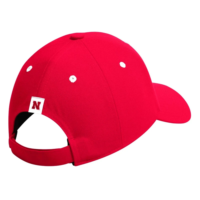 adidas Nebraska Huskers Seasonal Half Font Adjustable Hat