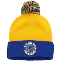 adidas St Louis Blues Laurel Cuffed Knit Hat with Pom