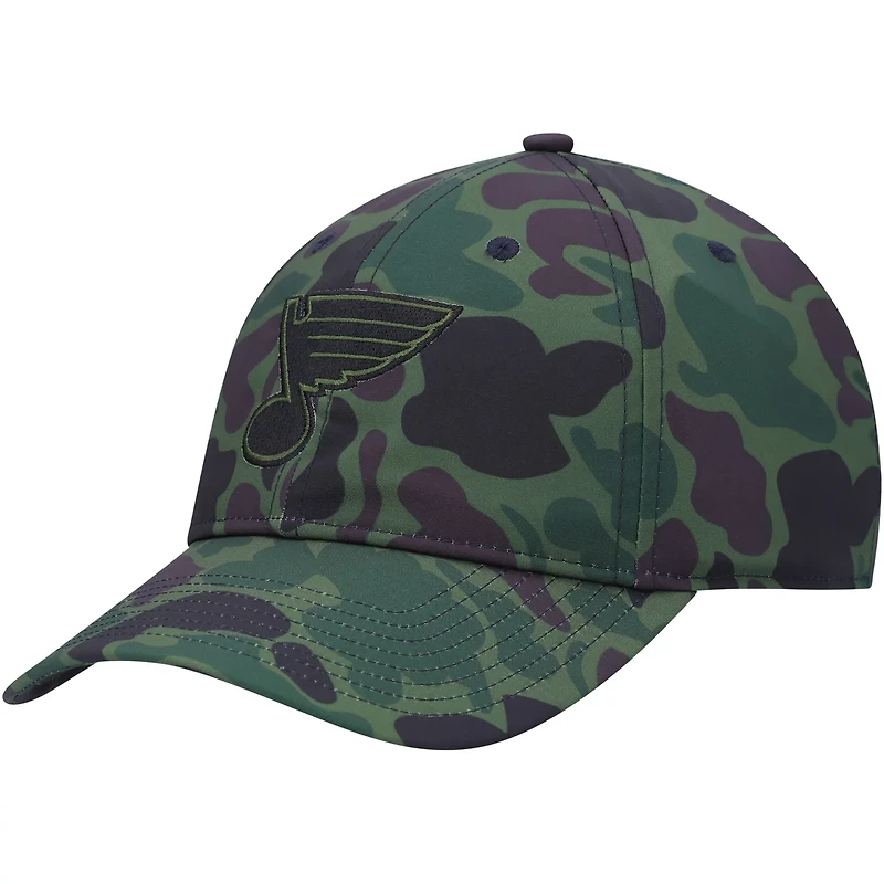 adidas St Louis Blues Locker Room Primegreen Slouch Adjustable Hat
