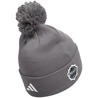 adidas Vegas Golden Knights 2024 NHL Winter Classic Cuffed Knit Hat with Pom