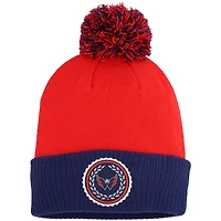 adidas Washington Capitals Laurel Cuffed Knit Hat with Pom