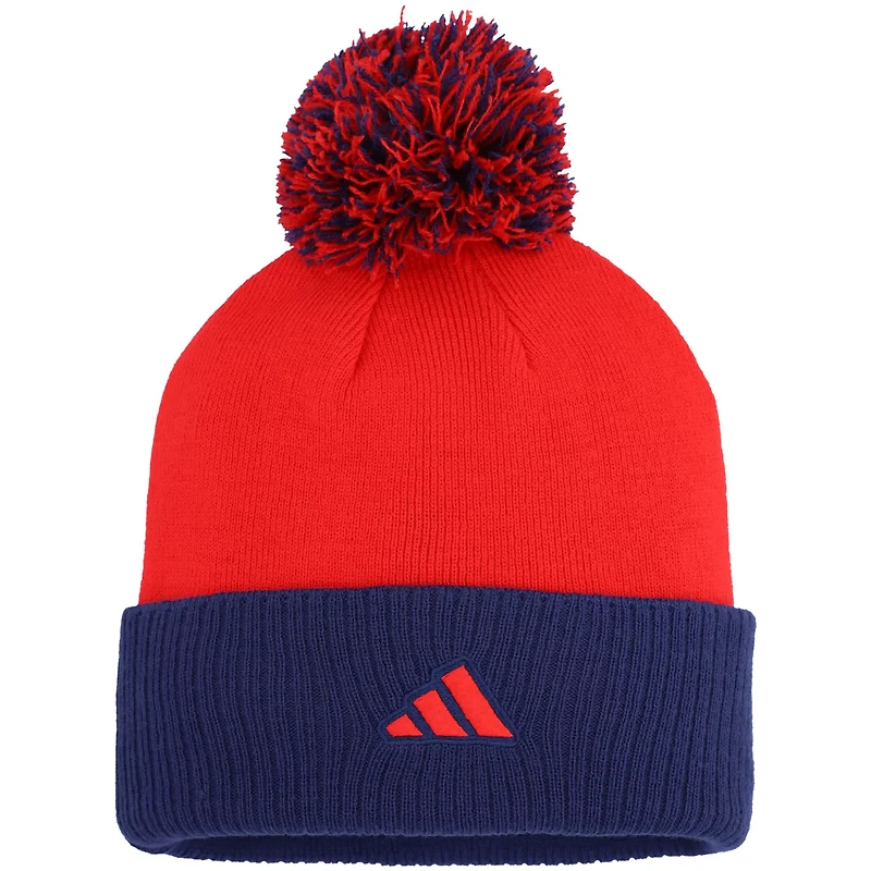 adidas Washington Capitals Laurel Cuffed Knit Hat with Pom