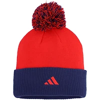 adidas Washington Capitals Laurel Cuffed Knit Hat with Pom
