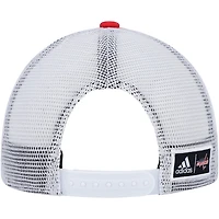 adidas White Washington Capitals Team Plate Trucker Snapback Hat
