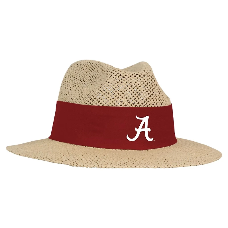 Ahead Alabama Crimson Tide Wellington Gambler Straw Hat