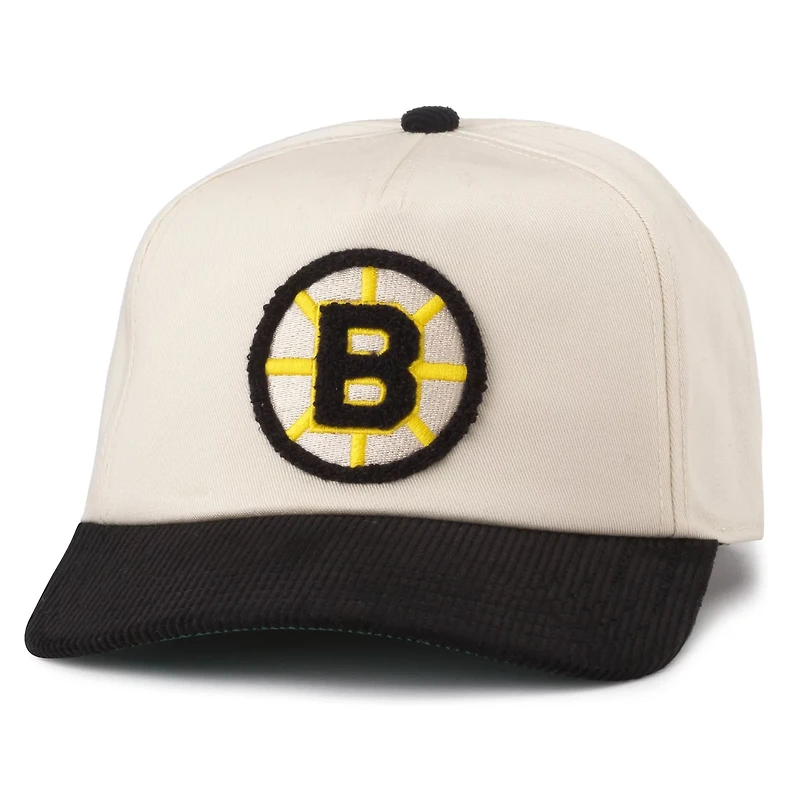 American Needle Black Boston Bruins Burnett Adjustable Hat
