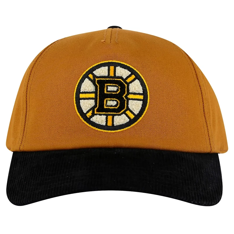 American Needle Black Boston Bruins Burnett Adjustable Hat