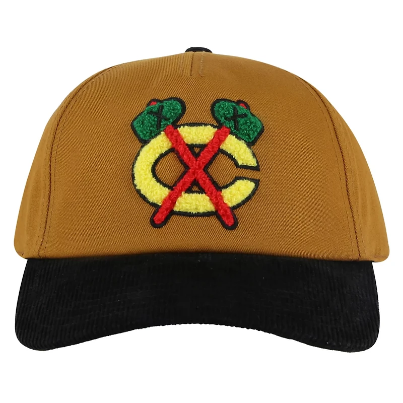 American Needle Black Chicago Blackhawks Burnett Adjustable Hat