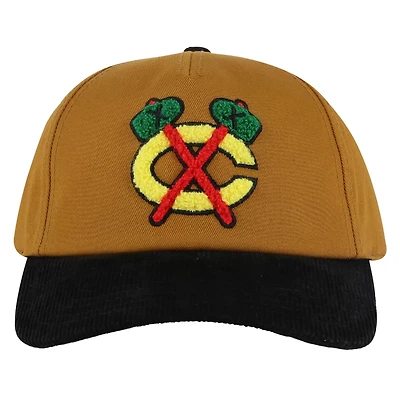 American Needle Black Chicago Blackhawks Burnett Adjustable Hat