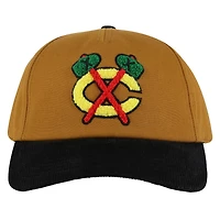 American Needle Black Chicago Blackhawks Burnett Adjustable Hat