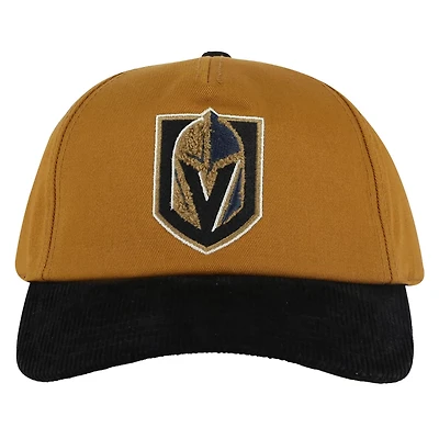 American Needle Black Vegas Golden Knights Burnett Adjustable Hat