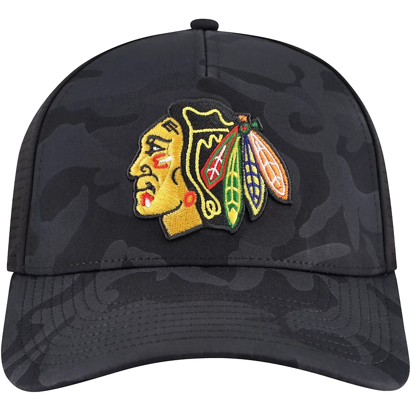 American Needle Chicago hawks Valin Camo Super Tech Vented Adjustable Hat