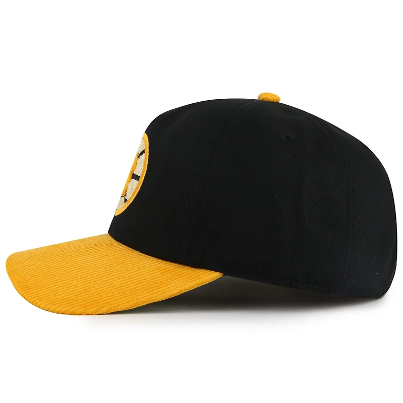 American Needle Gold Boston Bruins Burnett Adjustable Hat