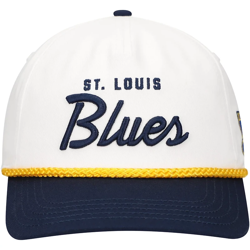 American Needle Navy St Louis Blues Roscoe Washed Twill Adjustable Hat